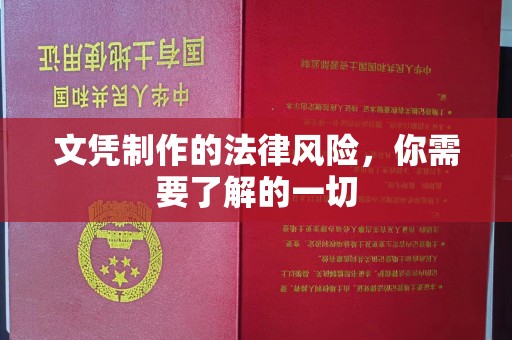 周口文凭制作的法律风险，你需要了解的一切